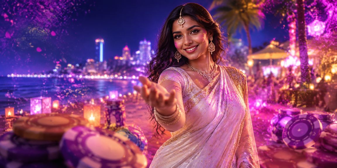 Indian woman playing casino games with focus on responsible gaming